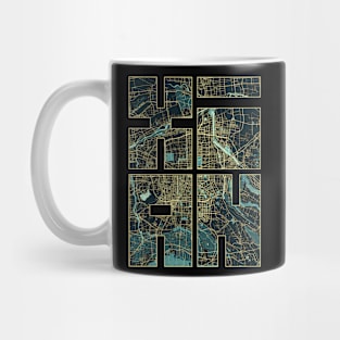 Xian, China City Map Typography - Summer Mug